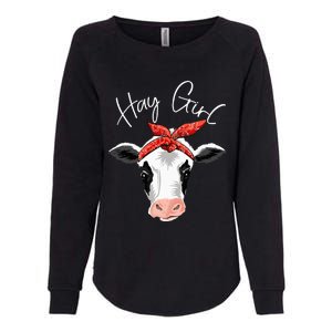 Hay Farmer Funny Cattle Cow Farm Lovers Gift Women Womens California Wash Sweatshirt