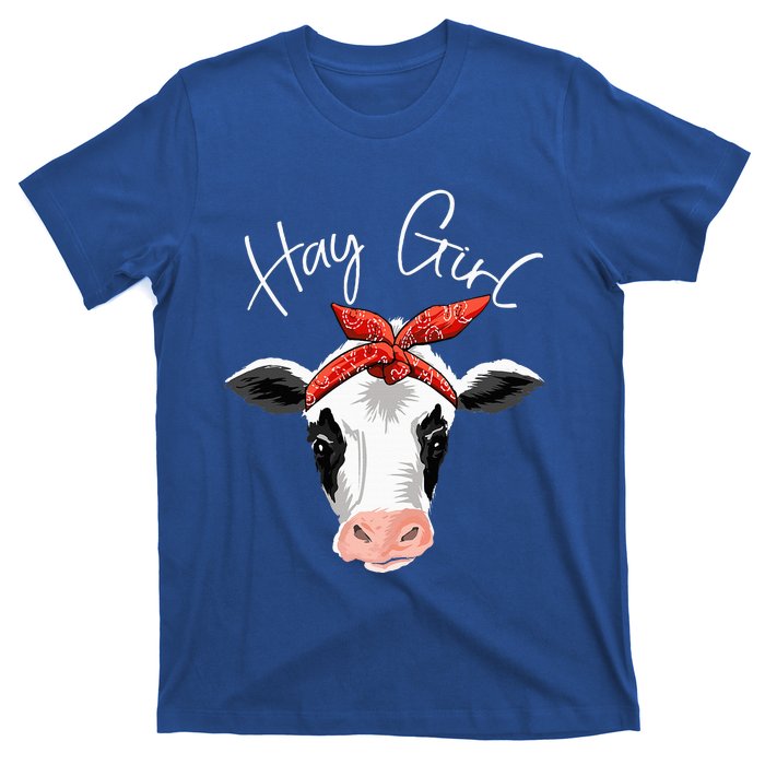 Hay Farmer Funny Cattle Cow Farm Lovers Gift Women T-Shirt