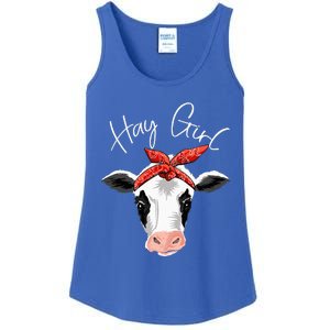 Hay Farmer Funny Cattle Cow Farm Lovers Gift Women Ladies Essential Tank