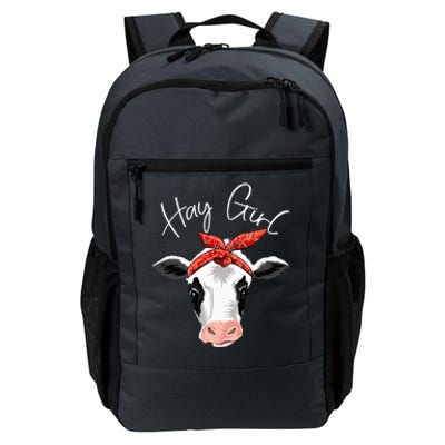 Hay Farmer Funny Cattle Cow Farm Lovers Gift Women Daily Commute Backpack