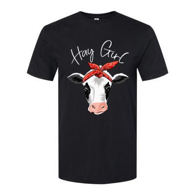 Hay Farmer Funny Cattle Cow Farm Lovers Gift Women Softstyle® CVC T-Shirt