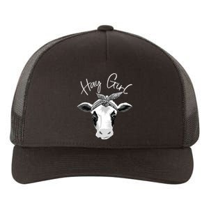 Hay Farmer Funny Cattle Cow Farm Lovers Gift 4897 Yupoong Adult 5-Panel Trucker Hat