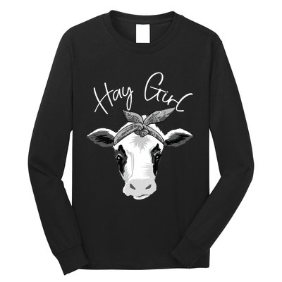 Hay Farmer Funny Cattle Cow Farm Lovers Gift 4897 Long Sleeve Shirt