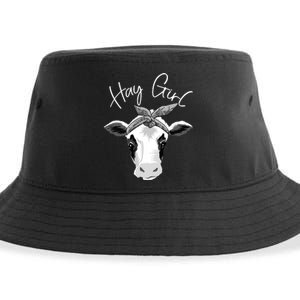 Hay Farmer Funny Cattle Cow Farm Lovers Gift 4897 Sustainable Bucket Hat