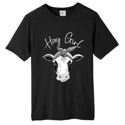 Hay Farmer Funny Cattle Cow Farm Lovers Gift 4897 Tall Fusion ChromaSoft Performance T-Shirt