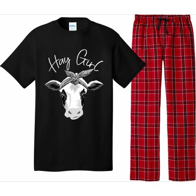 Hay Farmer Funny Cattle Cow Farm Lovers Gift 4897 Pajama Set