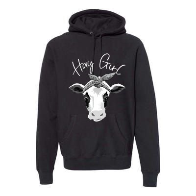 Hay Farmer Funny Cattle Cow Farm Lovers Gift 4897 Premium Hoodie