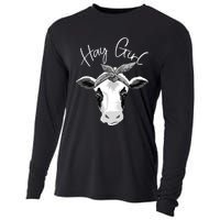 Hay Farmer Funny Cattle Cow Farm Lovers Gift 4897 Cooling Performance Long Sleeve Crew