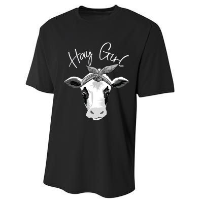 Hay Farmer Funny Cattle Cow Farm Lovers Gift 4897 Performance Sprint T-Shirt