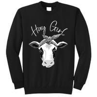 Hay Farmer Funny Cattle Cow Farm Lovers Gift 4897 Tall Sweatshirt