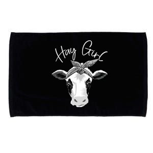 Hay Farmer Funny Cattle Cow Farm Lovers Gift 4897 Microfiber Hand Towel