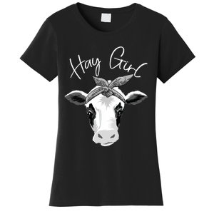 Hay Farmer Funny Cattle Cow Farm Lovers Gift 4897 Women's T-Shirt