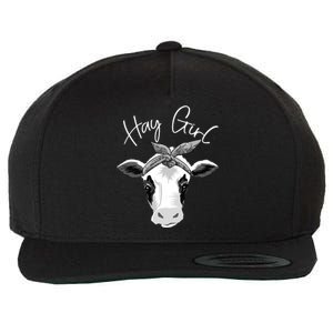 Hay Farmer Funny Cattle Cow Farm Lovers Gift 4897 Wool Snapback Cap