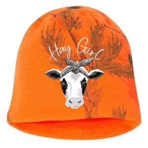 Hay Farmer Funny Cattle Cow Farm Lovers Gift 4897 Kati - Camo Knit Beanie