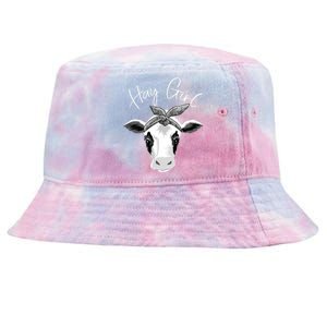 Hay Farmer Funny Cattle Cow Farm Lovers Gift 4897 Tie-Dyed Bucket Hat