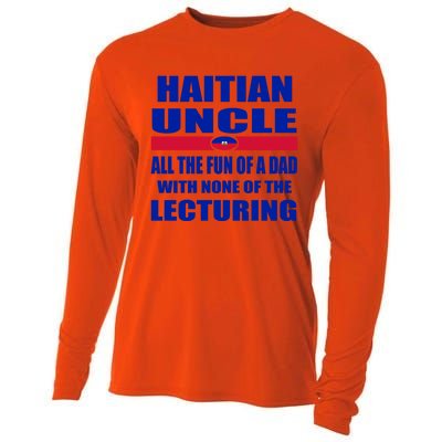 Haiti Flag Fun Haitian Uncle Haiti History Funny Sayings Cool Gift Cooling Performance Long Sleeve Crew