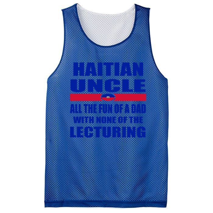 Haiti Flag Fun Haitian Uncle Haiti History Funny Sayings Cool Gift Mesh Reversible Basketball Jersey Tank