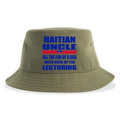 Haiti Flag Fun Haitian Uncle Haiti History Funny Sayings Cool Gift Sustainable Bucket Hat