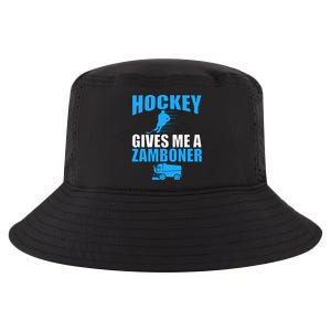 Hockey Fan Funny Gift Hockey Gives Me A Zamboner Funny Hockey Gift Cool Comfort Performance Bucket Hat