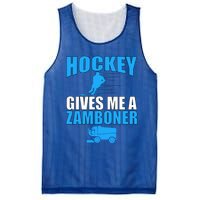 Hockey Fan Funny Gift Hockey Gives Me A Zamboner Funny Hockey Gift Mesh Reversible Basketball Jersey Tank