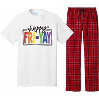 Happy Friyay Friday Funny Teacher Friyay Teacher Pajama Set