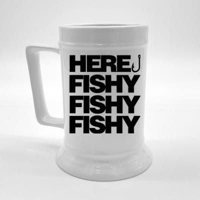 Here Fishy Fishy Fishy Beer Stein