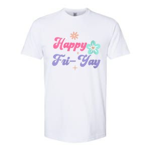 Happy Friyay Friday Lovers Fun Teacher Life Friyay Weekend Softstyle CVC T-Shirt