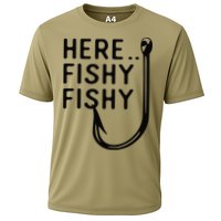 Here Fishy Fishy Cooling Performance Crew T-Shirt
