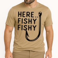 Here Fishy Fishy Cooling Performance Crew T-Shirt