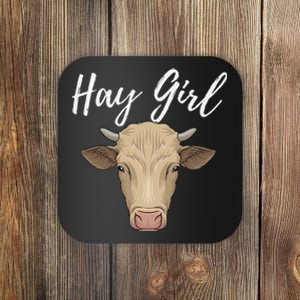 Hay  Farmer Funny Cattle Cow Farm Lovers Coaster