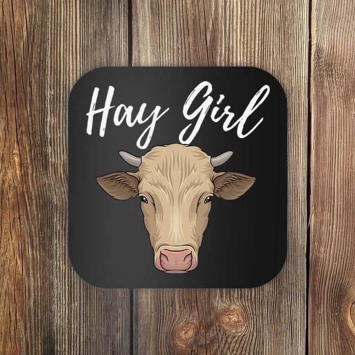 Hay  Farmer Funny Cattle Cow Farm Lovers Coaster