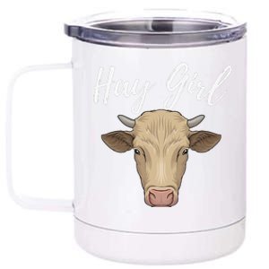 Hay  Farmer Funny Cattle Cow Farm Lovers 12 oz Stainless Steel Tumbler Cup