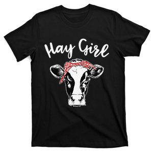 Hay  Farmer Funny Cattle Cow Farm Lovers T-Shirt