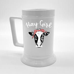 Hay  Farmer Funny Cattle Cow Farm Lovers Beer Stein