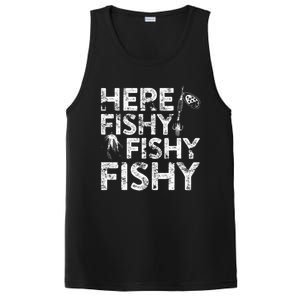 Here Fishy Fishy Fishy Fisherman PosiCharge Competitor Tank