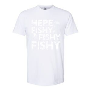 Here Fishy Fishy Fishy Fisherman Softstyle CVC T-Shirt