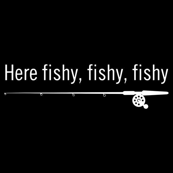 Here Fishy Fishy Fishy Shirt Funny Fishing Sayings 16 in Basic Backpack