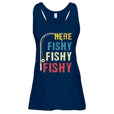 Here Fishy Fishy Fishy Ladies Essential Flowy Tank