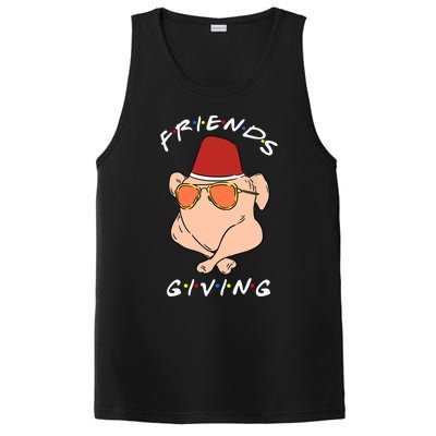 Happy Friendsgiving Funny Turkey Friends Giving Thanksgiving PosiCharge Competitor Tank