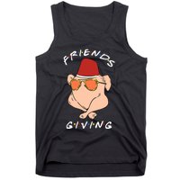 Happy Friendsgiving Funny Turkey Friends Giving Thanksgiving Tank Top