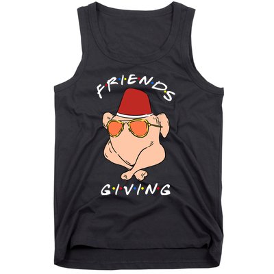 Happy Friendsgiving Funny Turkey Friends Giving Thanksgiving Tank Top