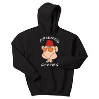 Happy Friendsgiving Funny Turkey Friends Giving Thanksgiving Kids Hoodie