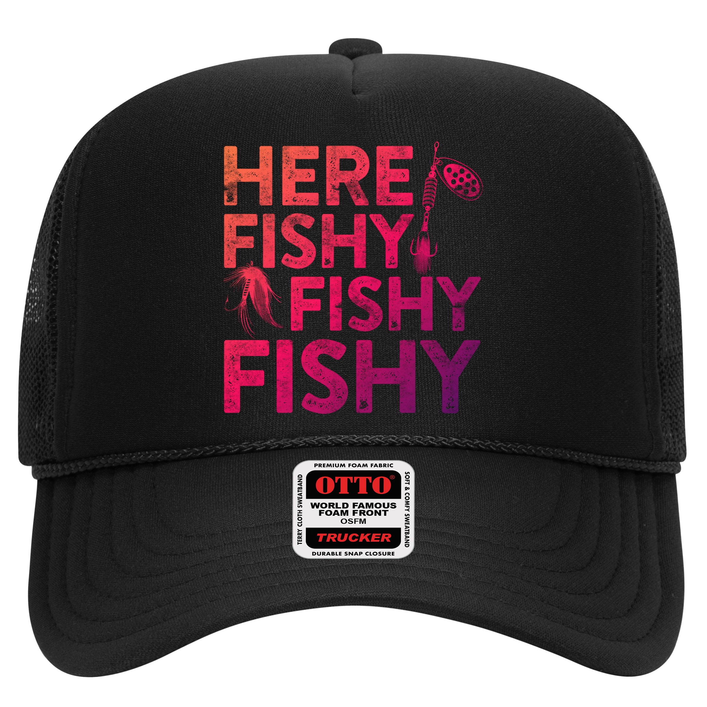 Here Fishy Fishy Fishy Gift Fisher Gifcool Gift Hat