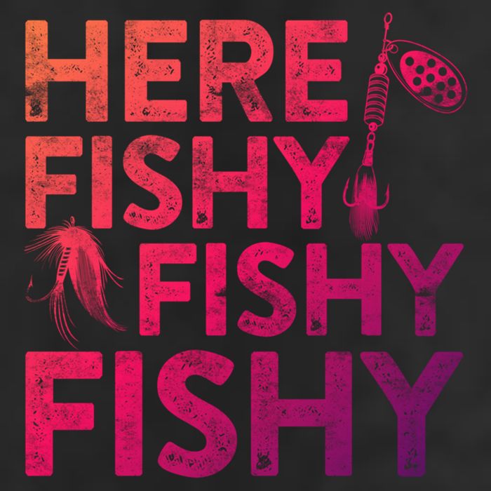 Here Fishy Fishy Fishy Gift Fisher Gifcool Gift Hat