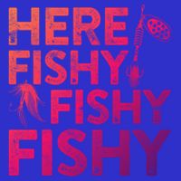 Here Fishy Fishy Fishy Gift Fisher Gifcool Gift Button