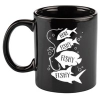 Here Fishy Fishy Fishing Lover 11oz C Handle Ceramic Mug