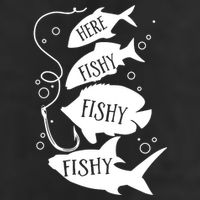 Here Fishy Fishy Fishing Lover 11oz C Handle Ceramic Mug