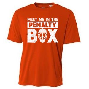 Hockey Fan Funny Gift Meet Me In Penalty Box Hockey Season Great Gift Cooling Performance Crew T-Shirt