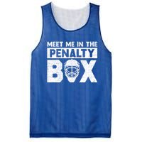 Hockey Fan Funny Gift Meet Me In Penalty Box Hockey Season Great Gift Mesh Reversible Basketball Jersey Tank