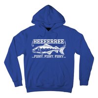 Here Fishy Funny Fisher Dad Bass Fishing Lover Gift Hoodie